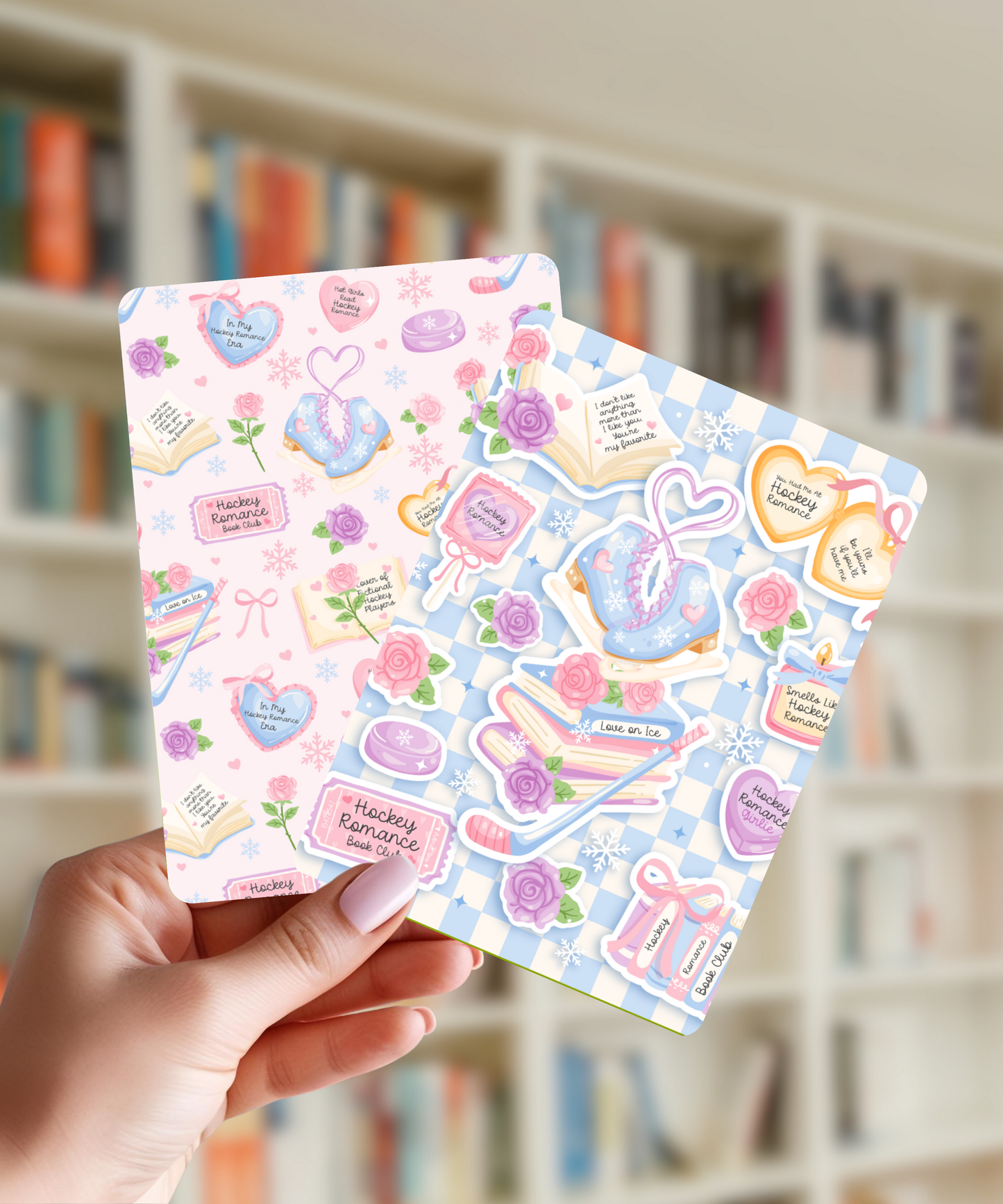 Hockey Romance Kindle Insert | Ice Breaker Inspired Kindle Decor | Bookish E-Reader Accessory | Reader Gift | Winter Kindle Insert Gift