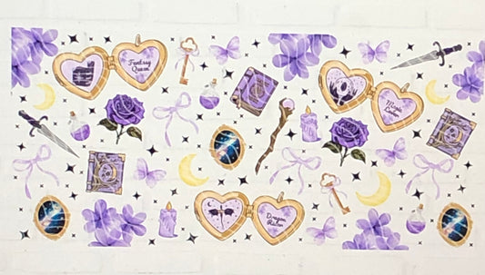 Dragon Rider Glass Tumbler with Bamboo Lid & Glass Straw | Bookish Drinkware | Aesthetic Reading Cup | Gift for Readers, Fantasy Lovers