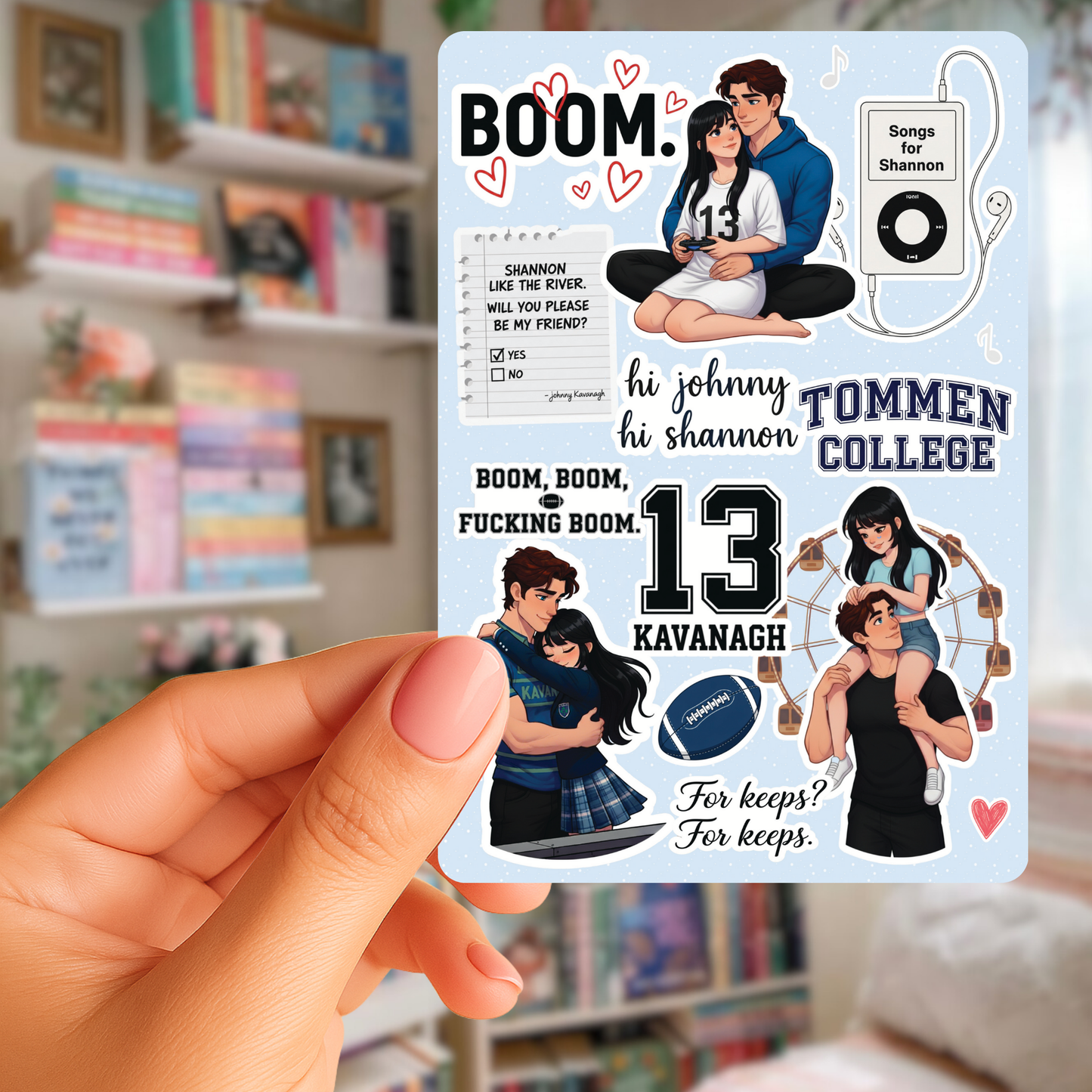Boys of Tommen Kindle Insert | Chloe Walsh Tommen College Inspired Kindle Decor | Bookish E-Reader Accessory | Reader Gift | Binding 13