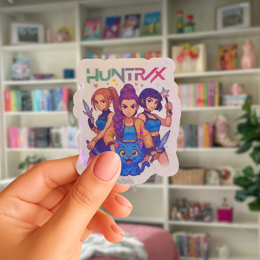 Kpop Holographic Stickers | Demon Hunter Die Cut Stickers | Saja Boys & Soda Pop Kpop Fan Merch | Cute Sparkly Kpop Aesthetic Stickers