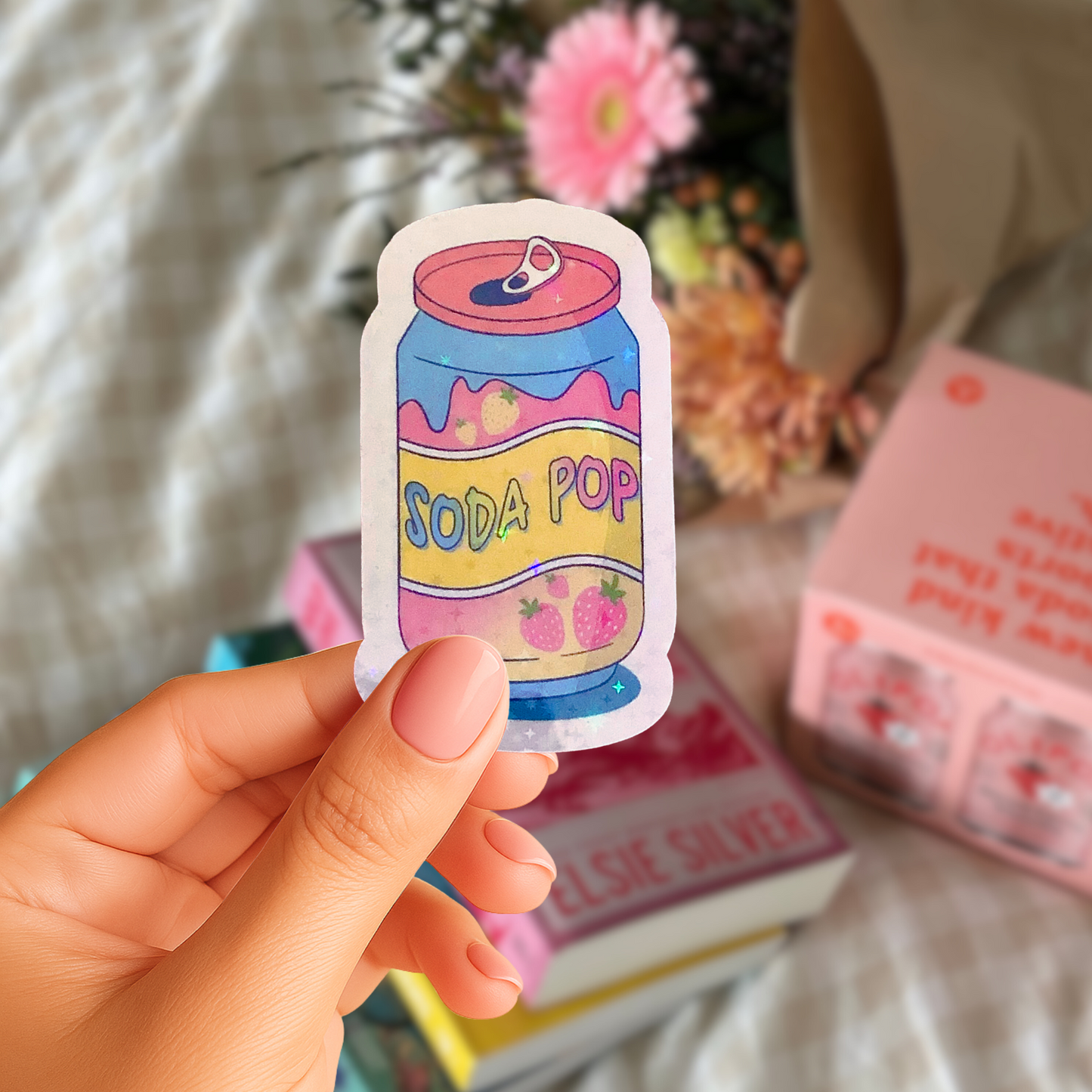 Kpop Holographic Stickers | Demon Hunter Die Cut Stickers | Saja Boys & Soda Pop Kpop Fan Merch | Cute Sparkly Kpop Aesthetic Stickers