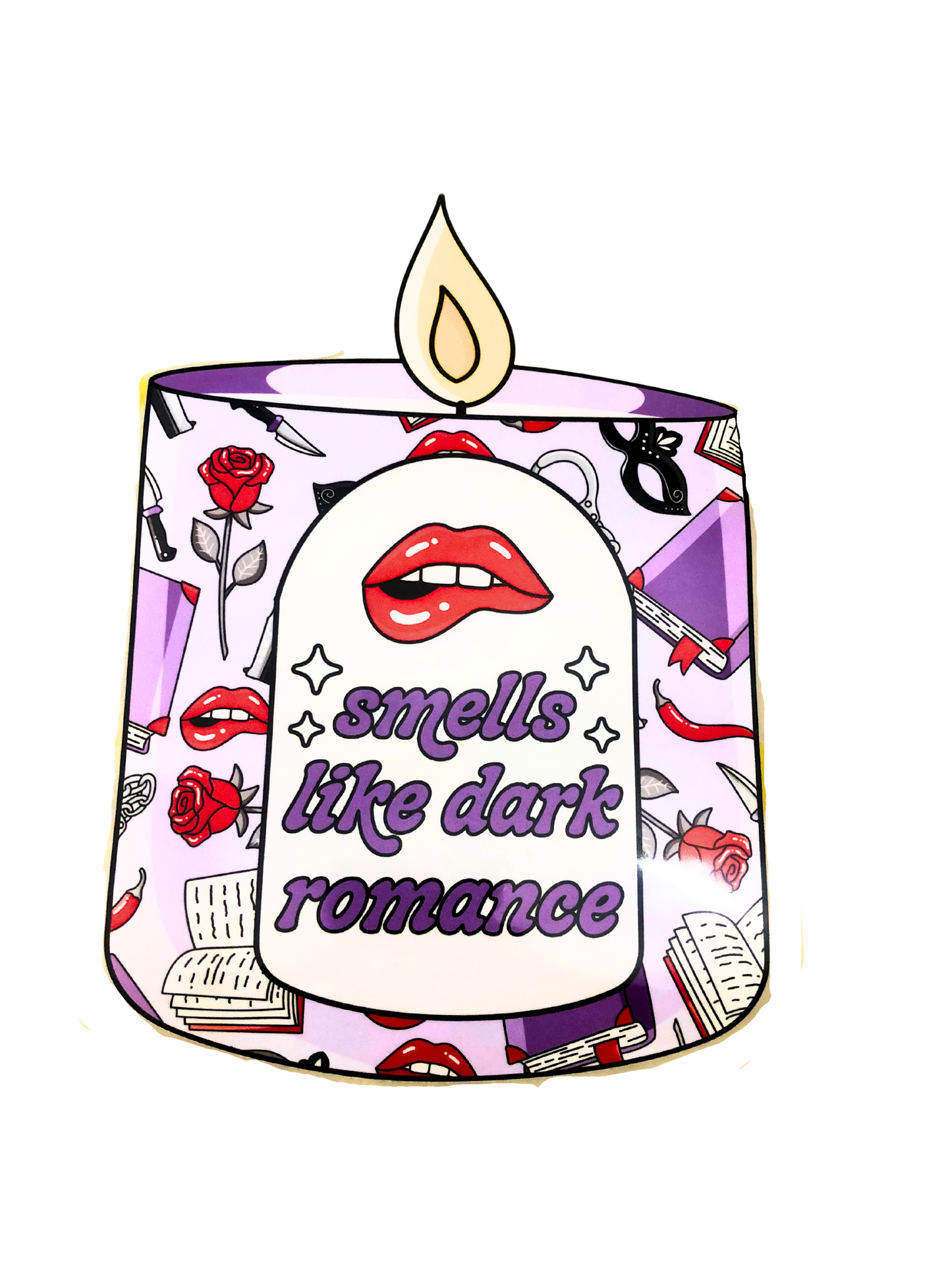 Smells Like Dark Romance Tote Bag–Bookish Candle Design,Dark Romance Reader Gift, Romantasy Tote, Spicy Book Lover Bag,Gothic Book Aesthetic